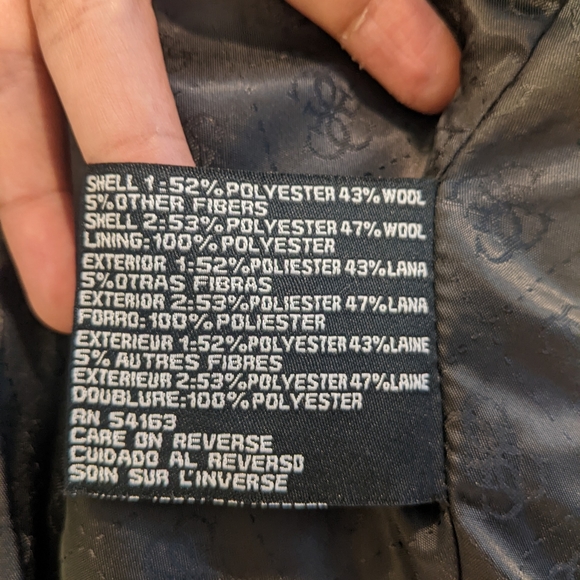 Guess Houndstooth Coat size Medium - Picture 8 of 9